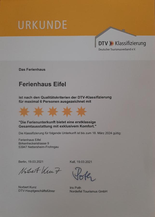 Willa Ferienhaus Eifel Nettersheim Zewnętrze zdjęcie
